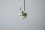 Vintage Shark Tooth Sterling Silver Necklace