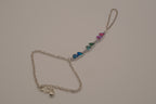 Reworked Abalone heart hand chain bracelet