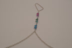 Reworked Abalone heart hand chain bracelet