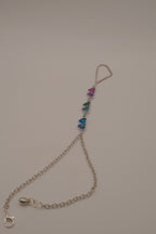 Reworked Abalone heart hand chain bracelet