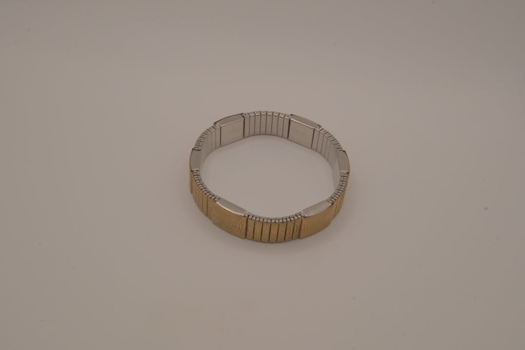 Aimanté two-tone magnetic expansion bracelet
