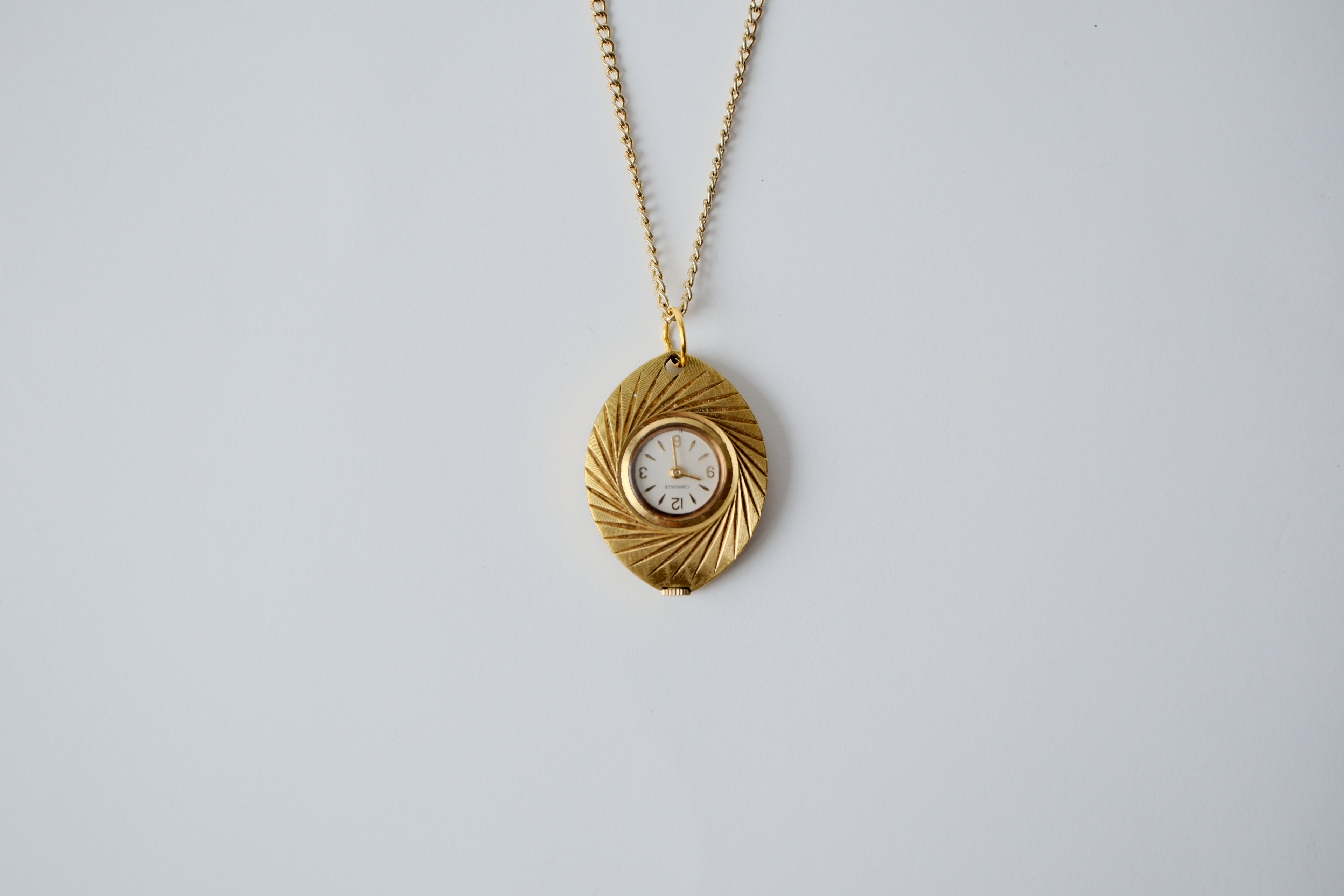 Vintage Caravelle Watch Necklace