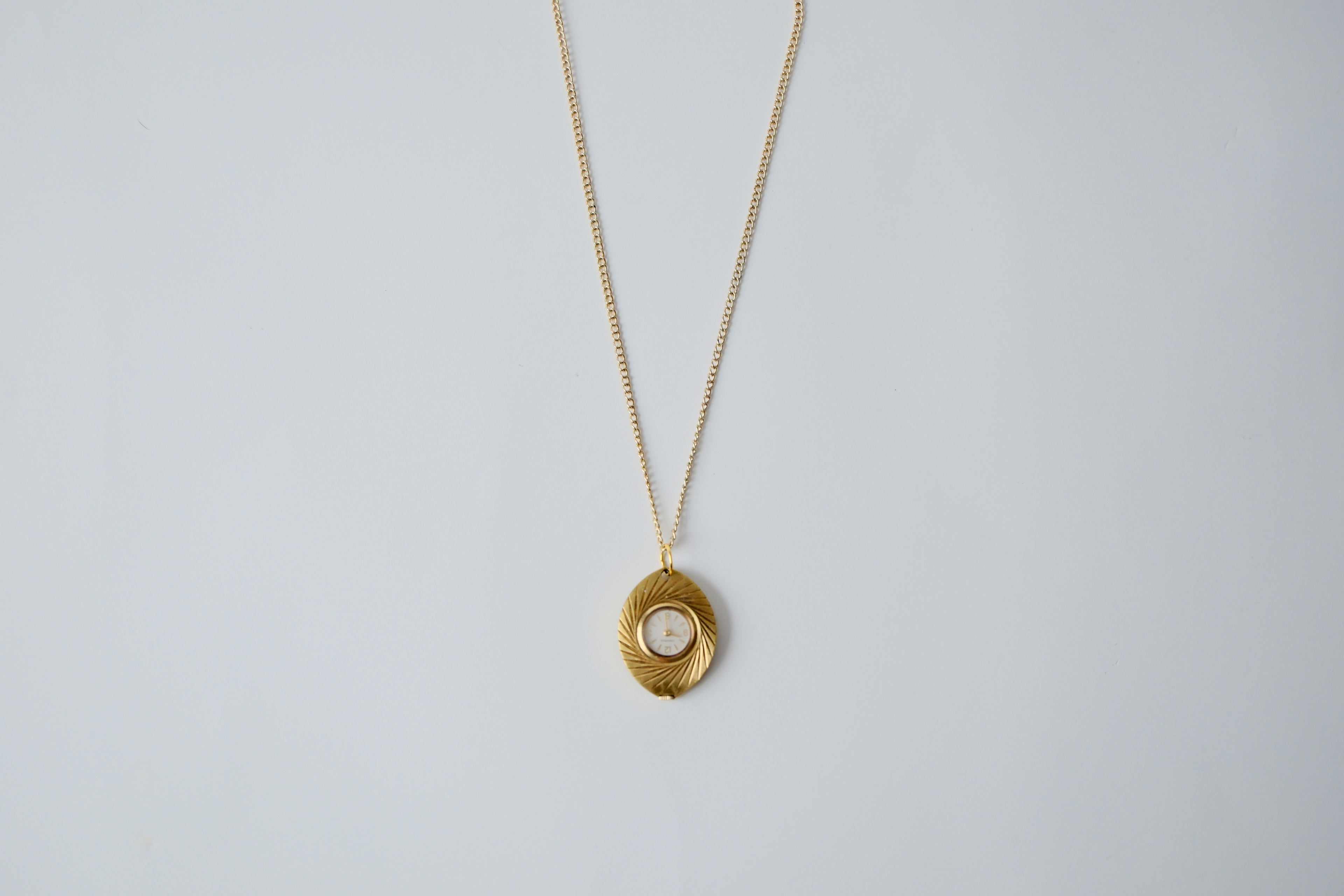 Vintage Caravelle Watch Necklace