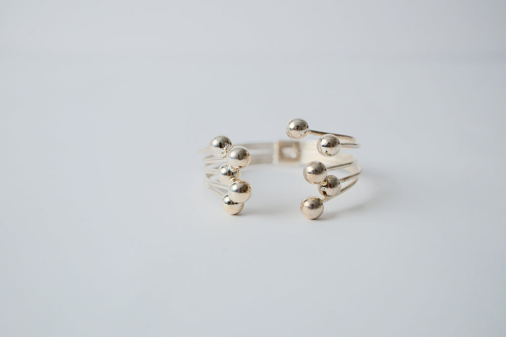 Vintage Sterling Silver Sputnik Bracelet