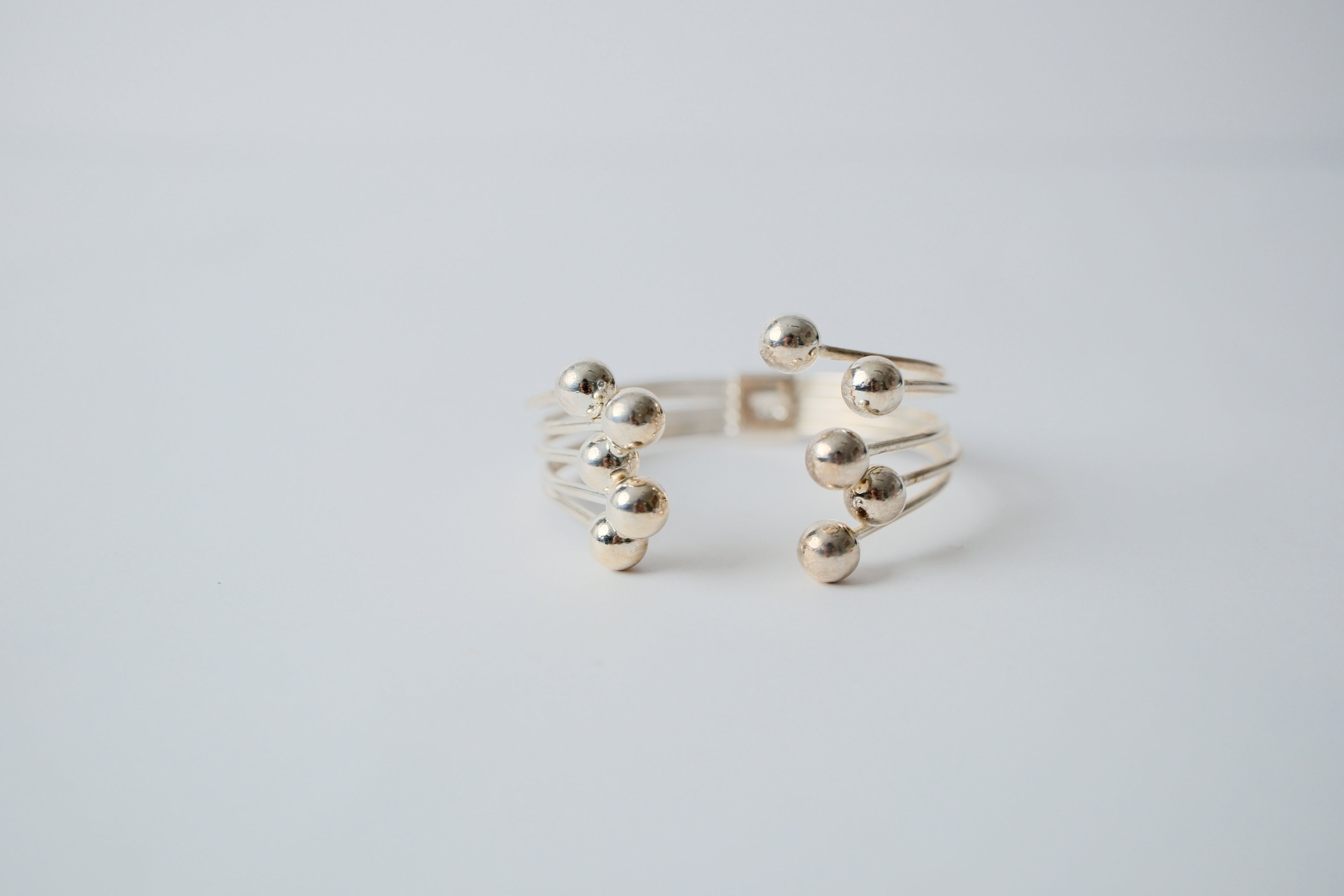 Vintage Sterling Silver Sputnik Bracelet