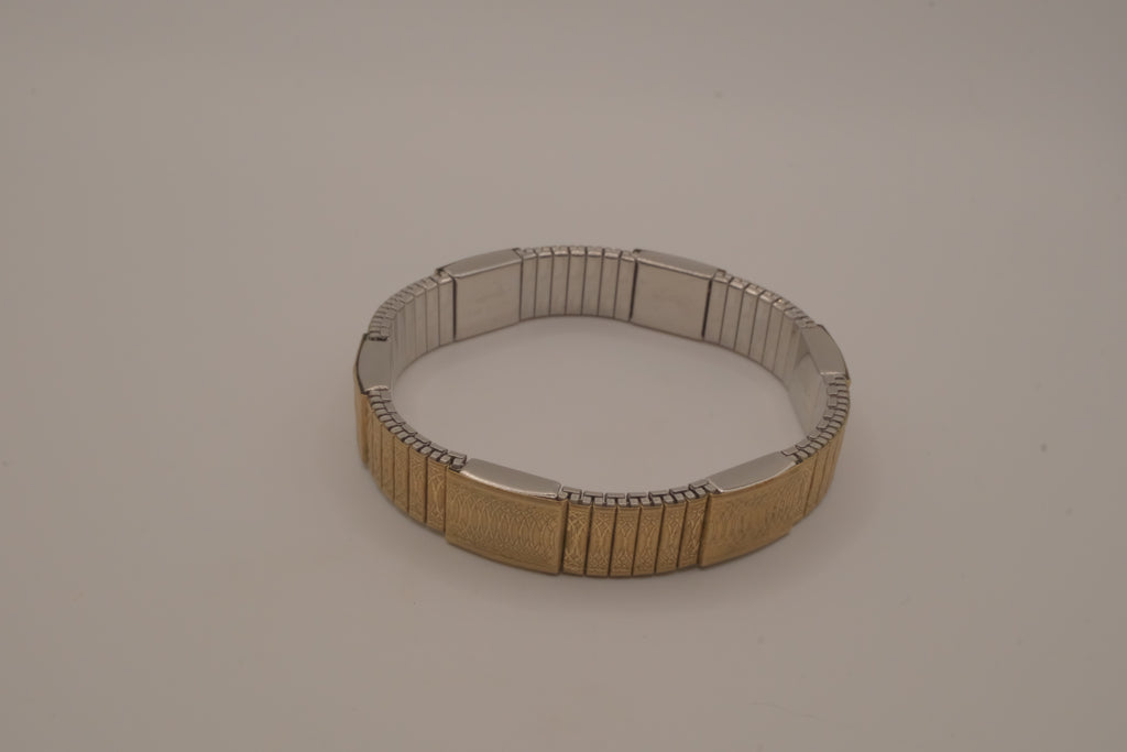 Aimanté two-tone magnetic expansion bracelet