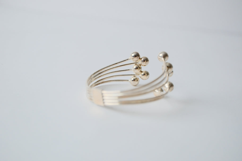 Vintage Sterling Silver Sputnik Bracelet