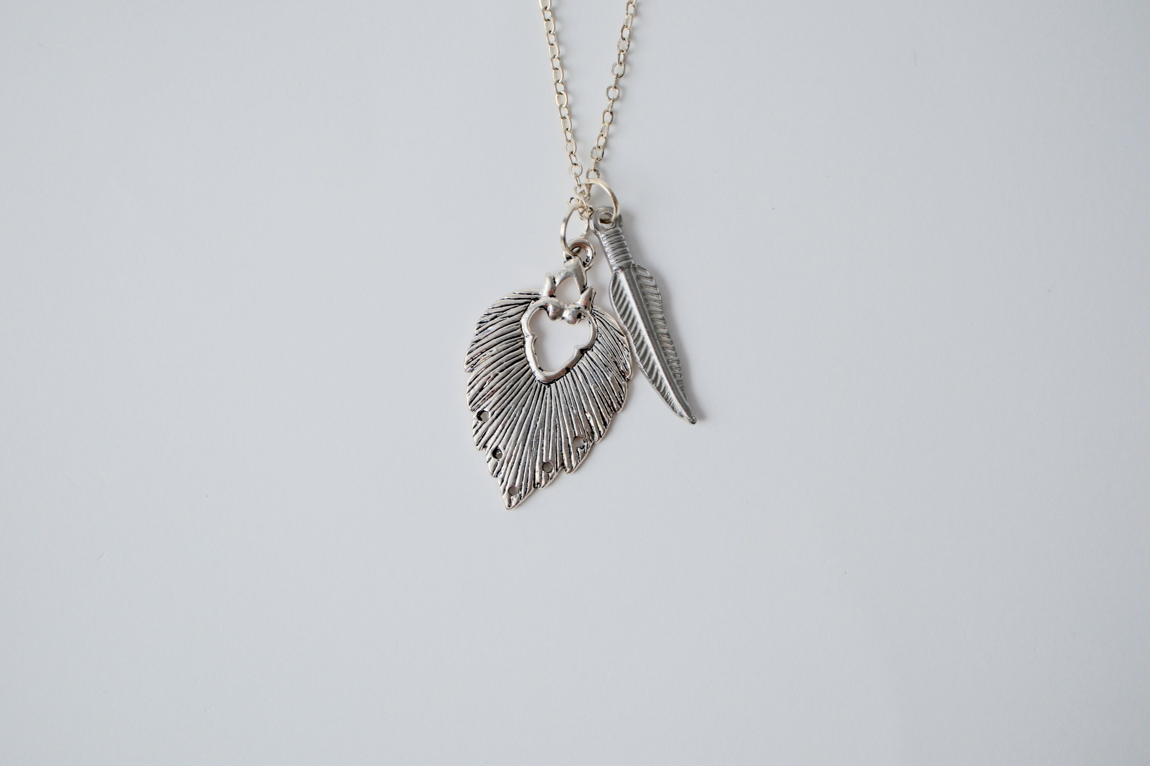 Reworked Sterling Silver Charm Necklace