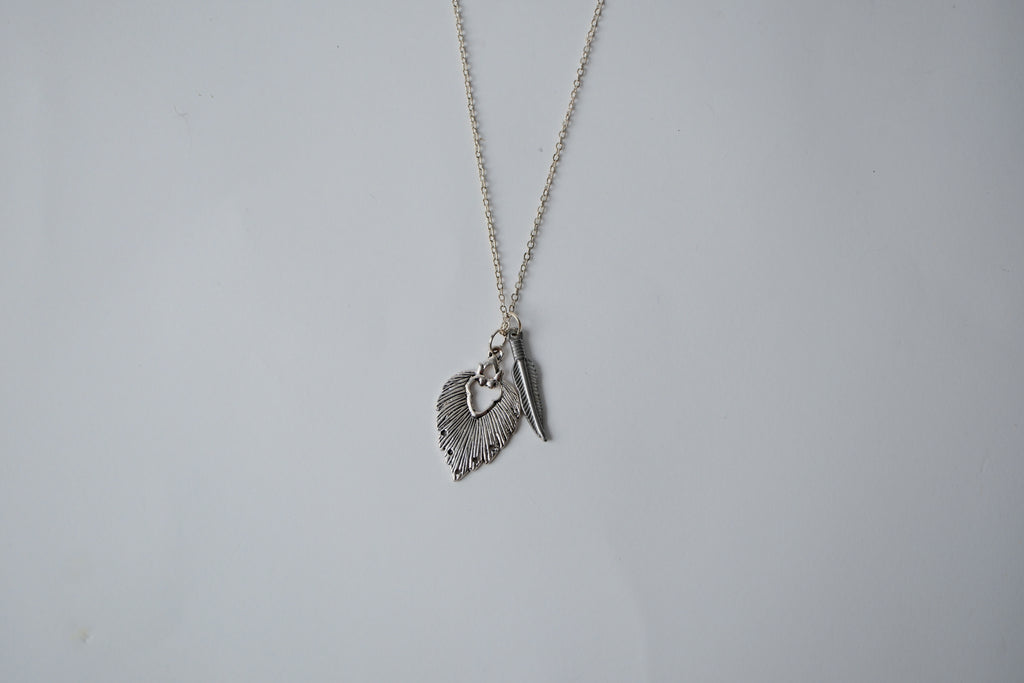 Reworked Sterling Silver Charm Necklace