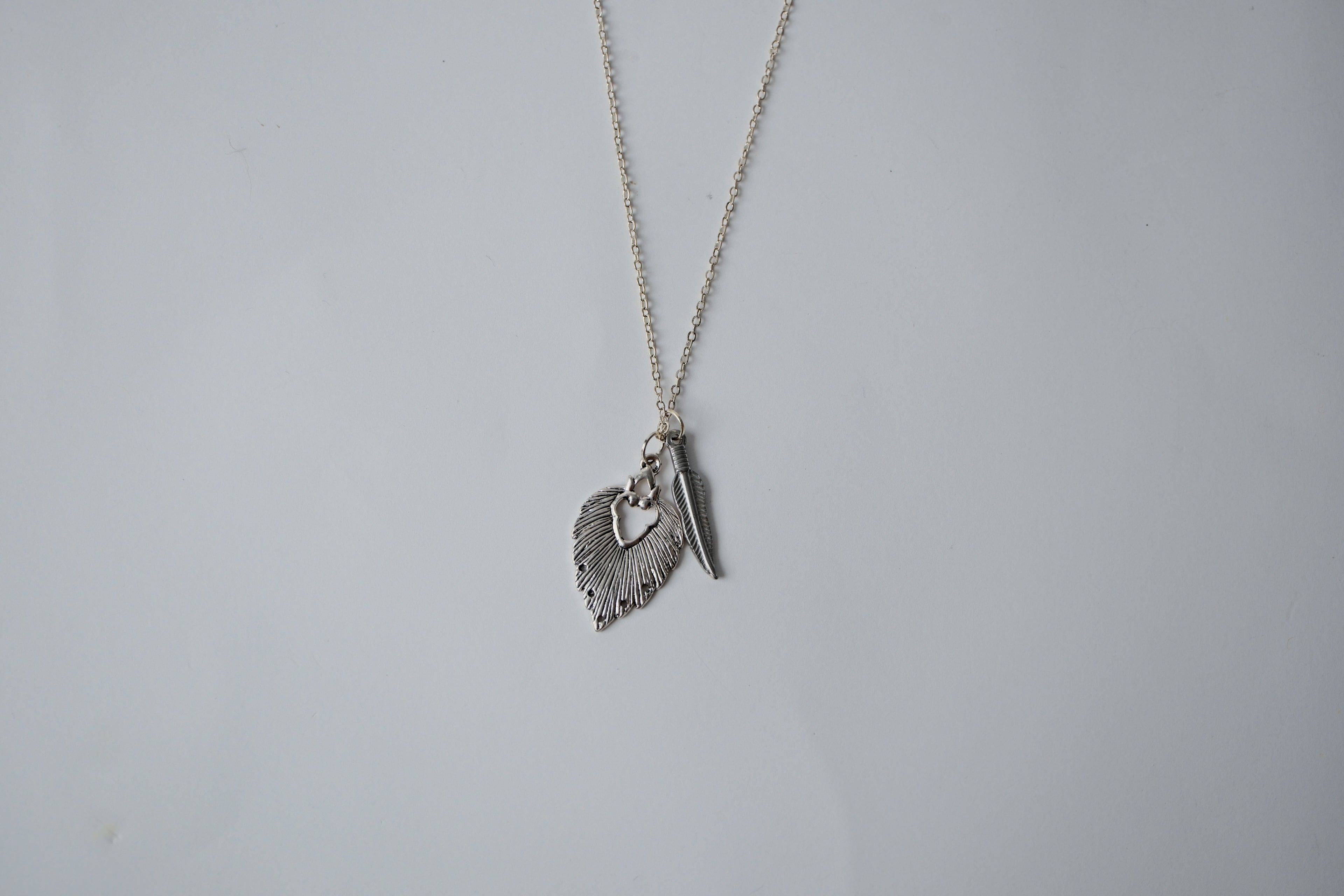 Reworked Sterling Silver Charm Necklace