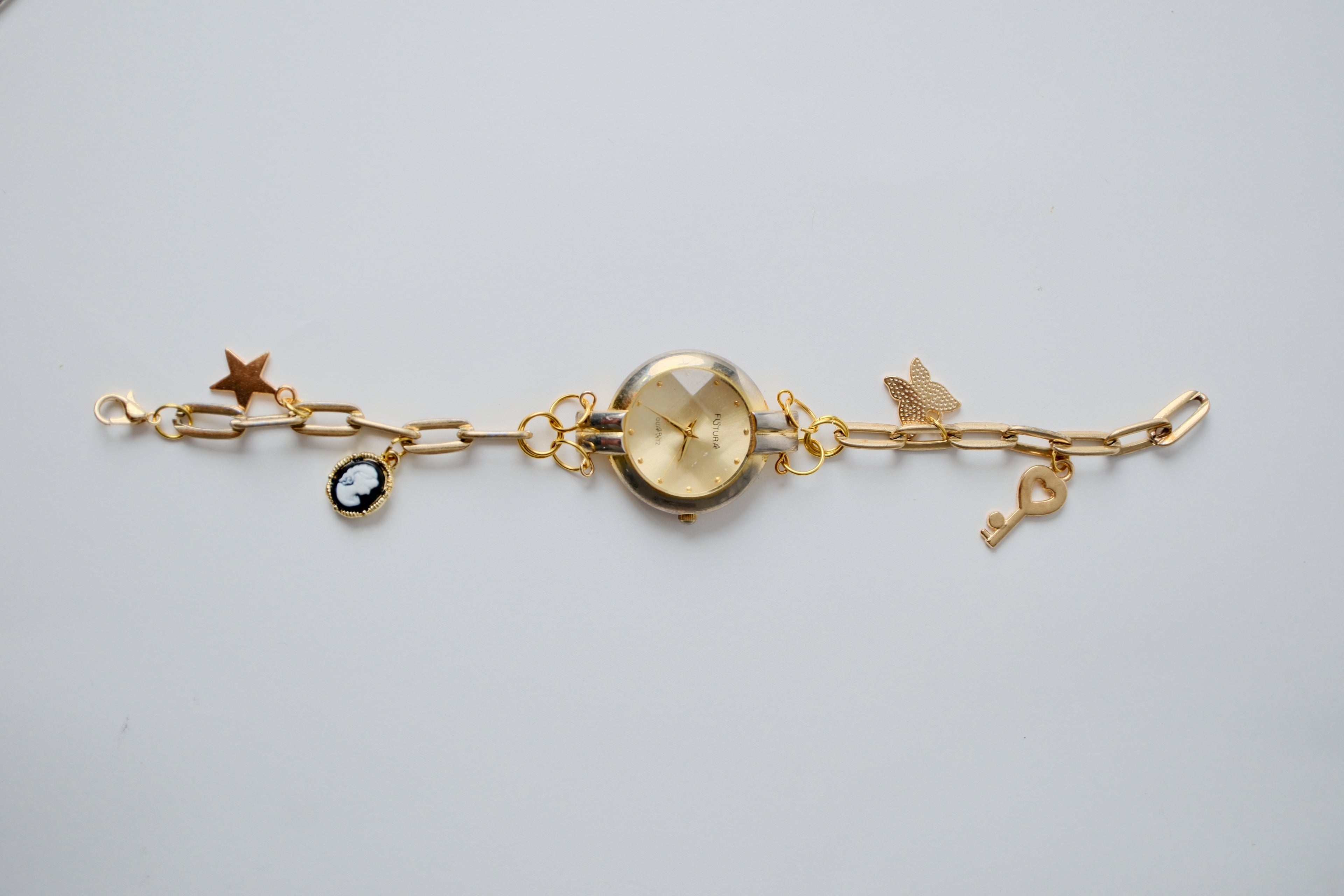 Reworked Futura Charm Watch Bracelet