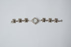 Reworked Silver Rhinestone Watch Bracelet
