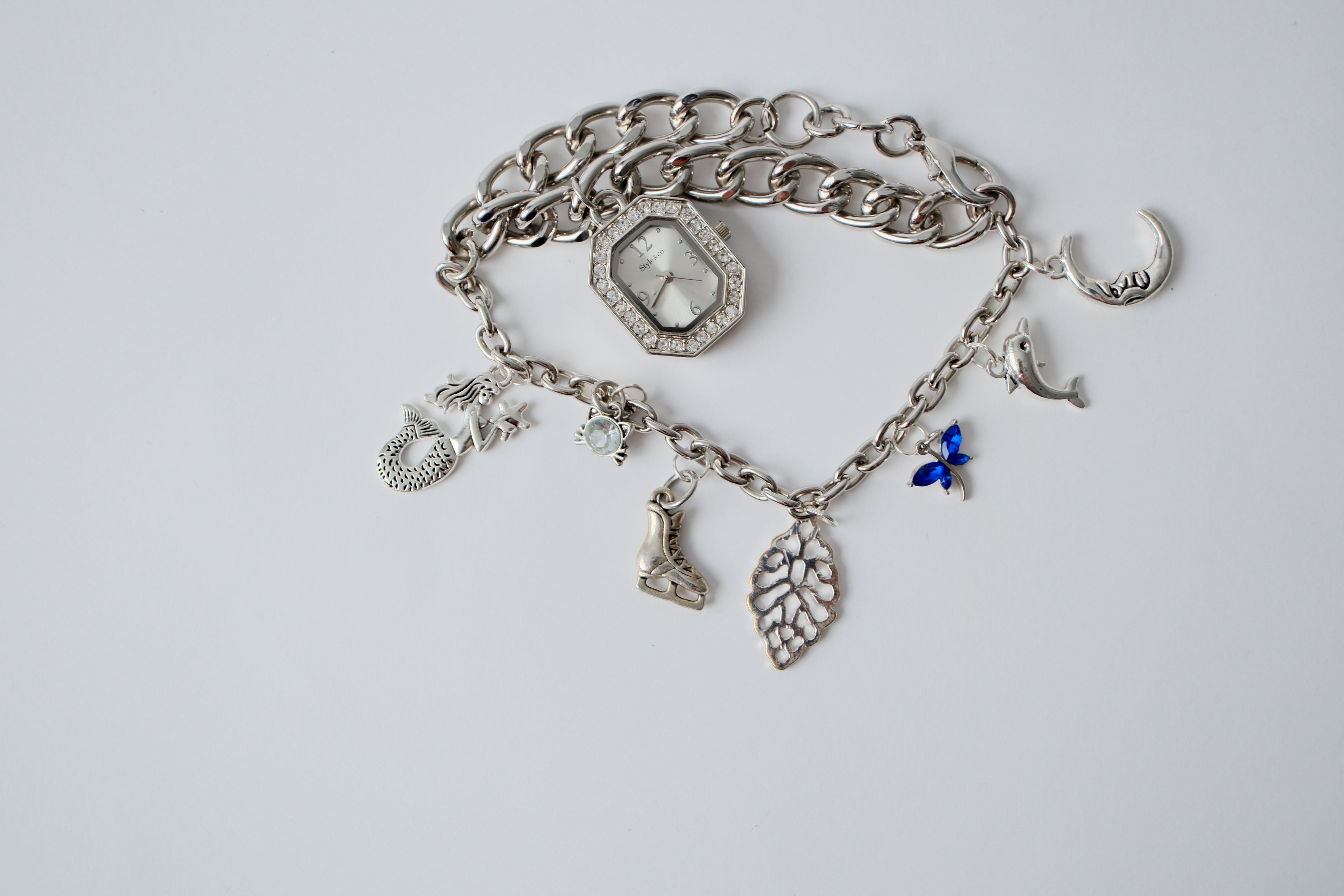 Vintage Charm Bracelet Watch
