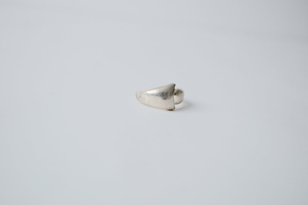 Vintage Sterling Silver Modernist Ring