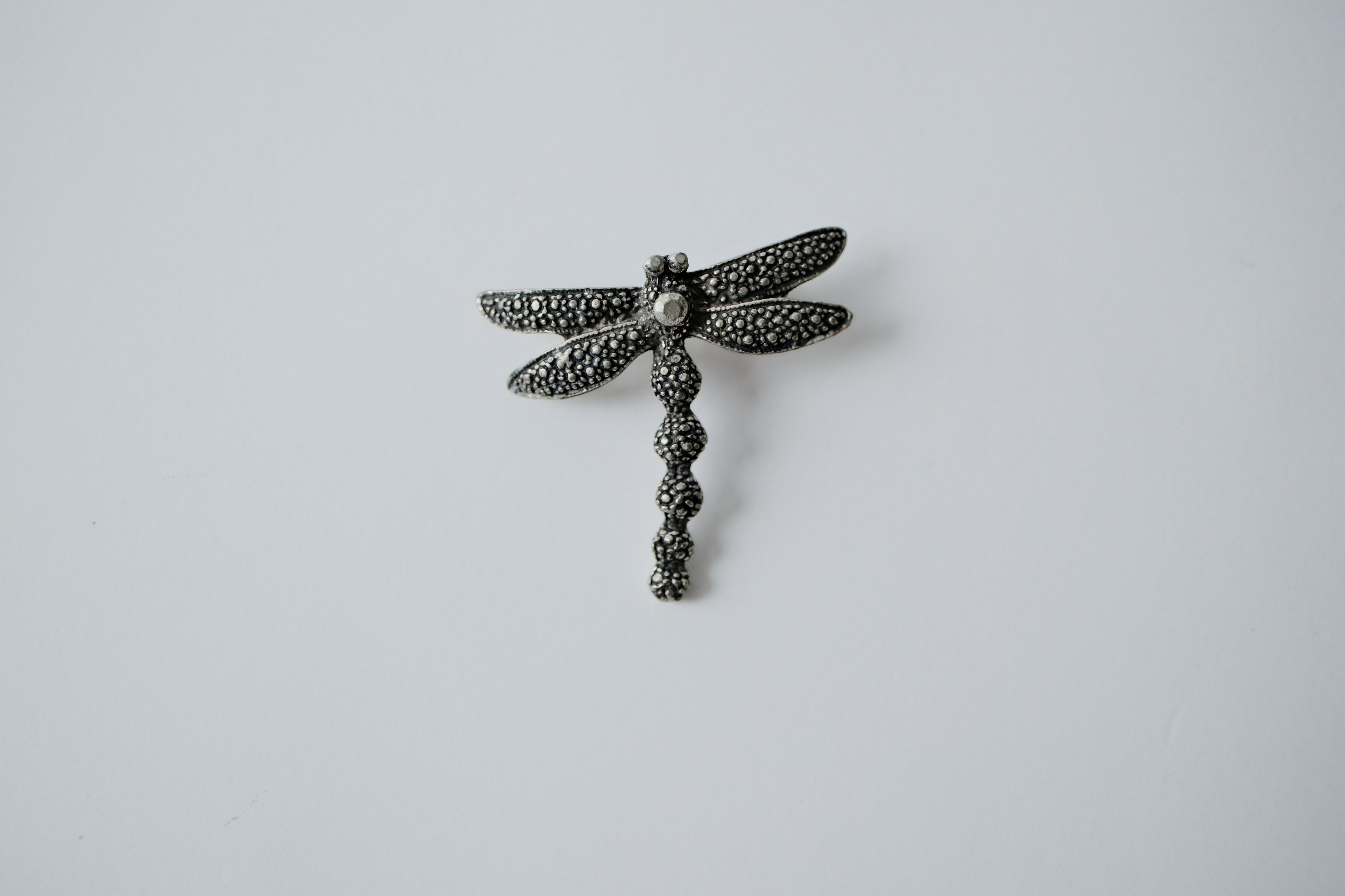 Vintage Seagull Pewter Dragonfly Brooch