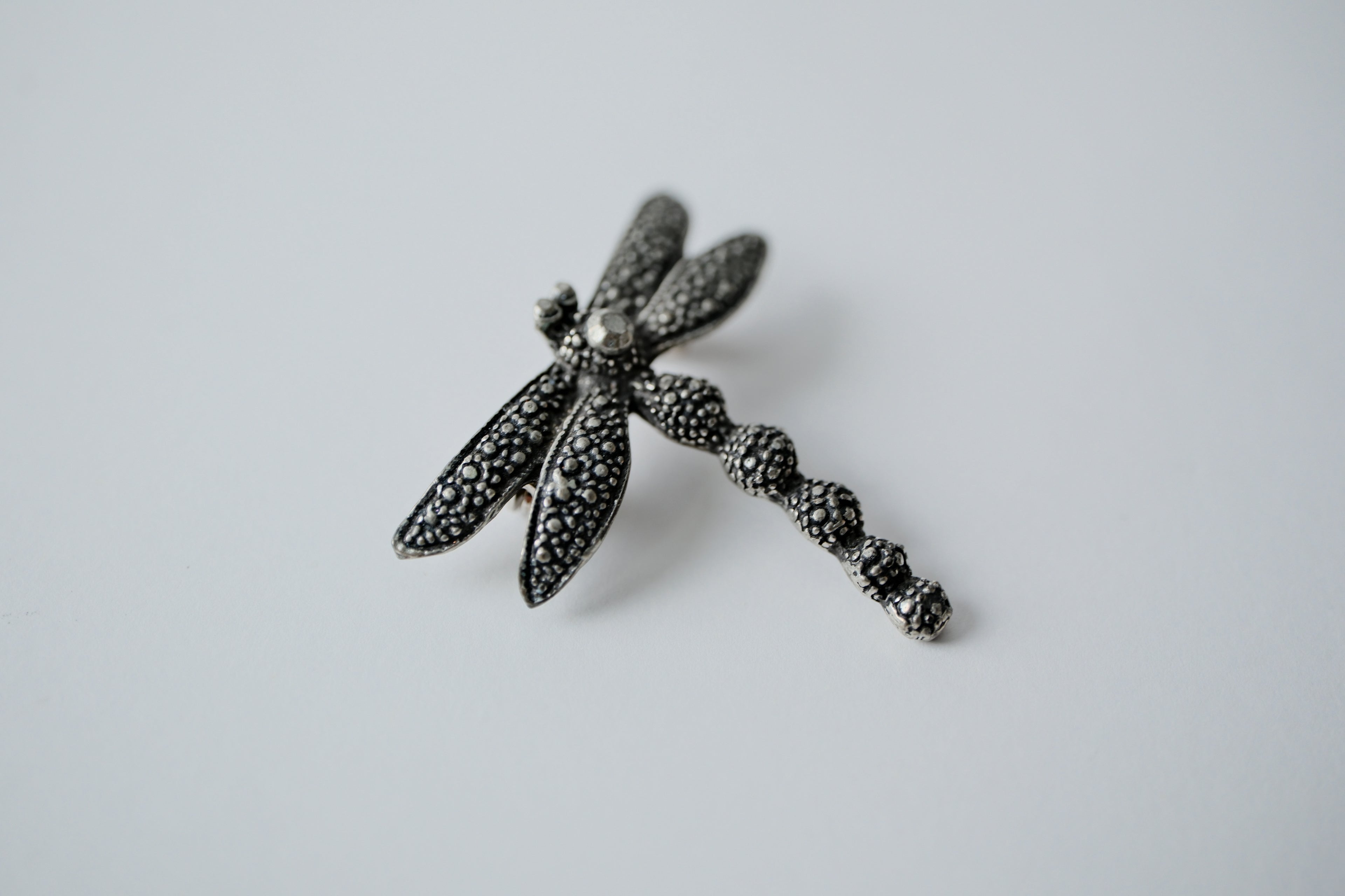 Vintage Seagull Pewter Dragonfly Brooch