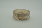Vintage tribal silver-toned cuff bracelet