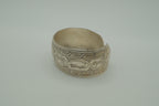 Vintage tribal silver-toned cuff bracelet
