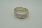 Vintage tribal silver-toned cuff bracelet