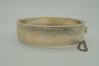 Vintage hinged bangle bracelet