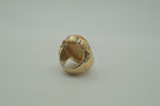 Vintage oval Baltic amber ring