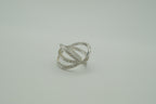 Multi-strand criss-cross statement ring