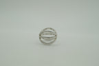 Multi-strand criss-cross statement ring