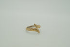 Gold tone snake ring