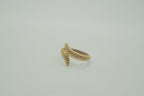 Gold tone snake ring