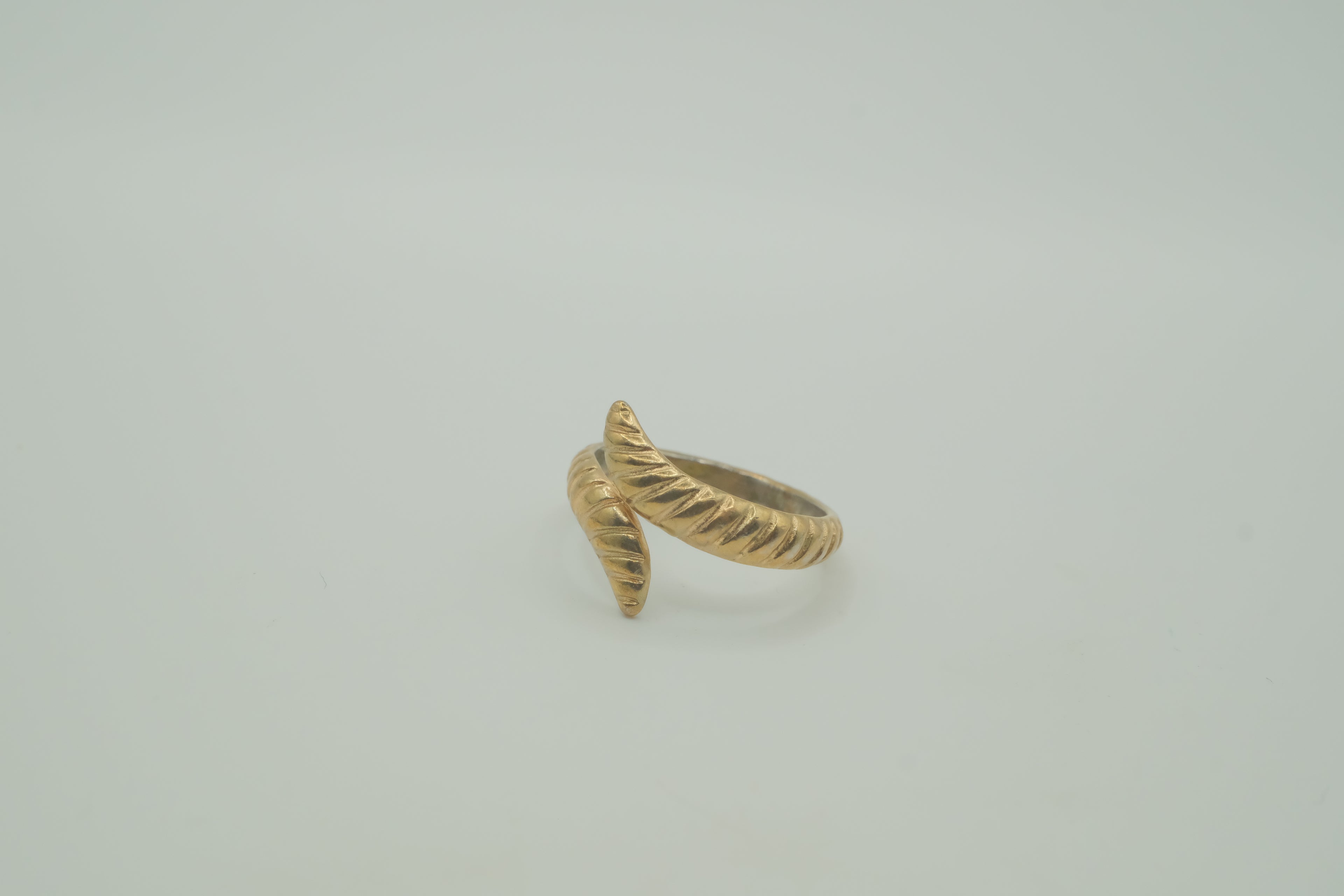 Gold tone snake ring