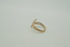 Gold tone snake ring