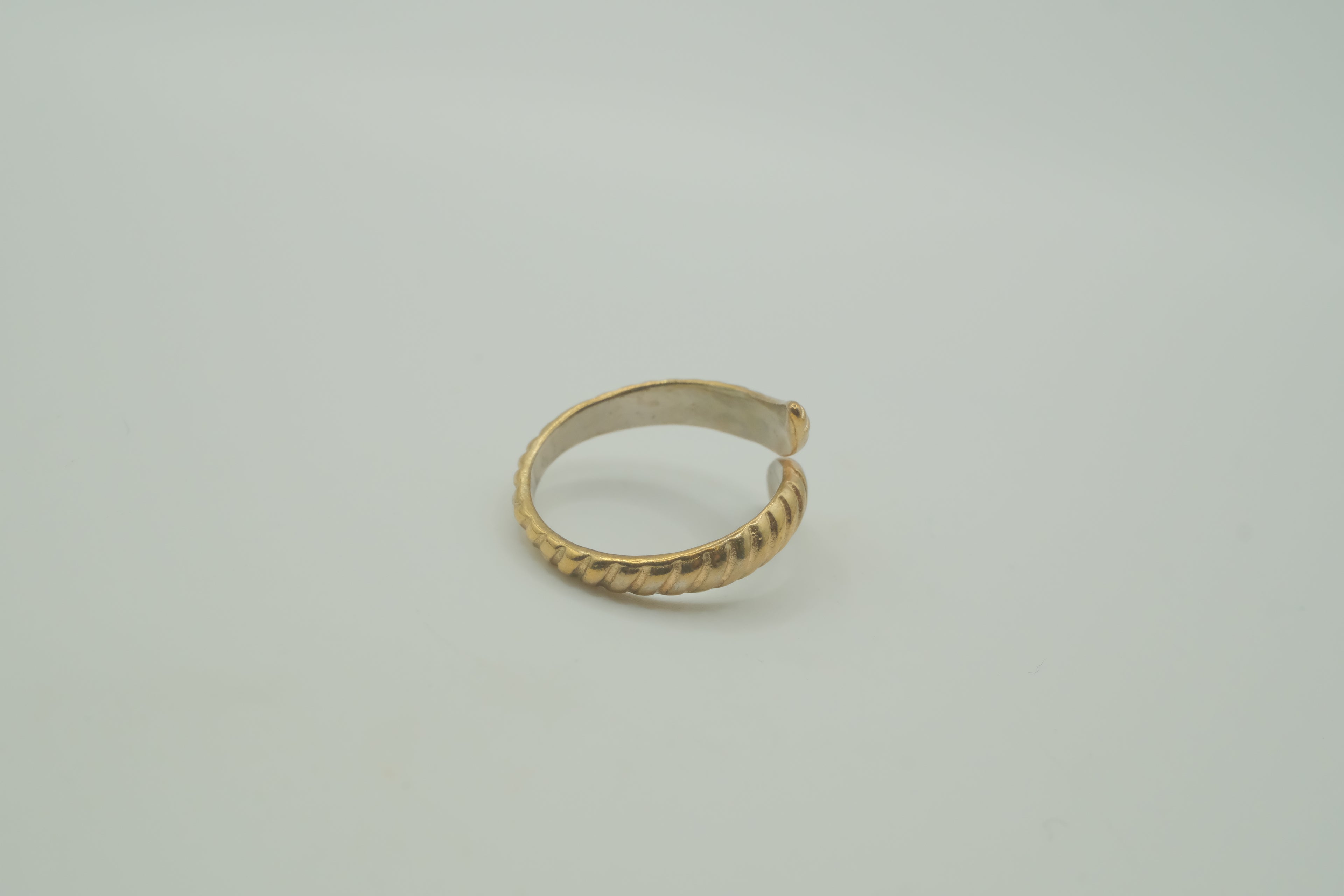 Gold tone snake ring