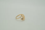 Vintage gold dolphin bypass ring