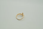 Vintage gold dolphin bypass ring