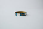 Vintage Brass Mother of Pearl Elephant Bangle