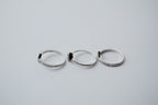 Diamond Cut Stacked Sterling Silver Rings