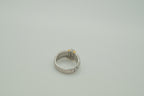Two-tone statement band ring