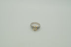 Two-tone statement band ring