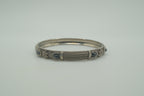Vintage Rope design hinged bangle bracelet