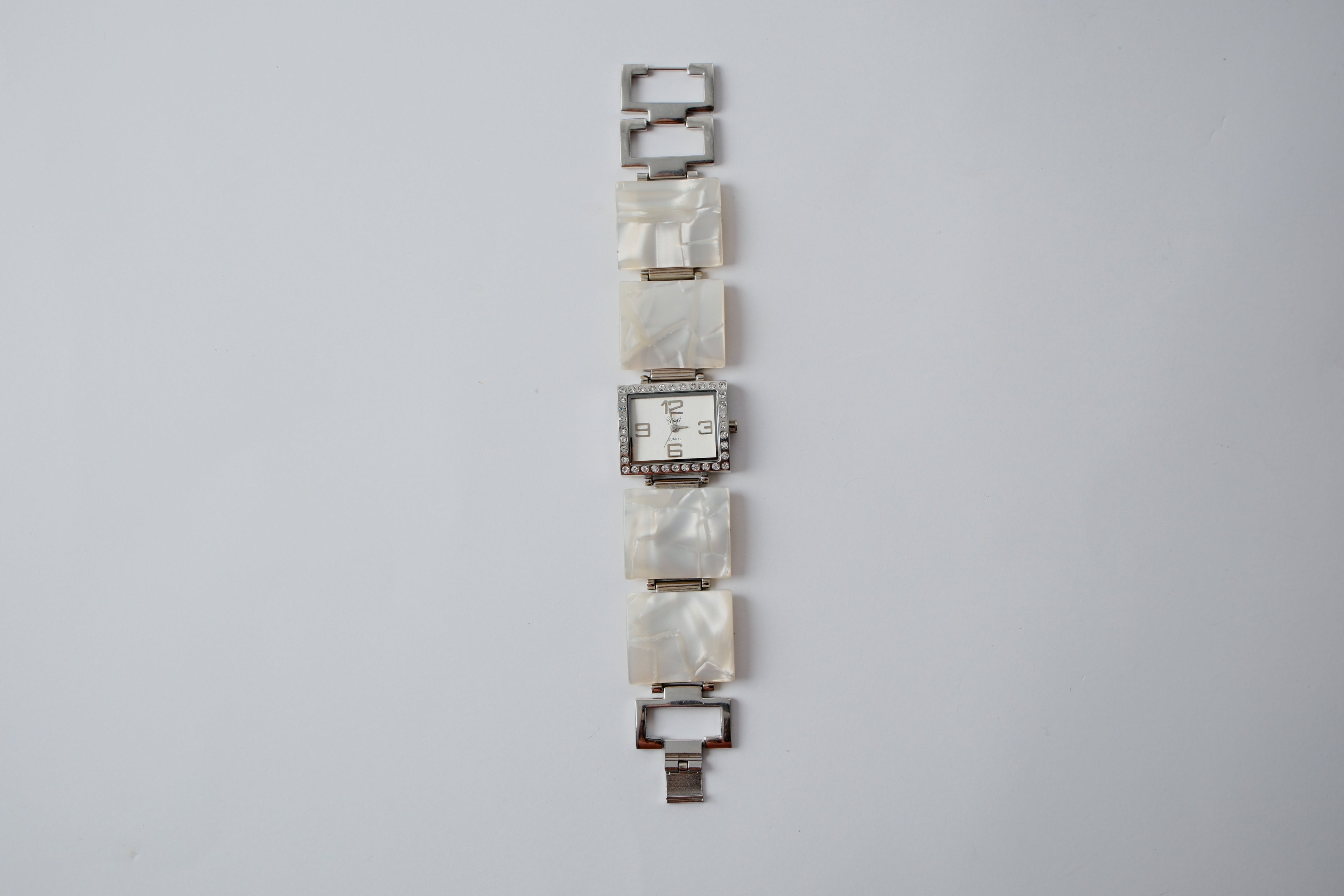 Vintage White natural stone Watch