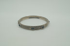 Vintage Rope design hinged bangle bracelet