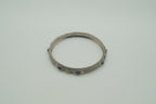 Vintage Rope design hinged bangle bracelet