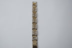 Two-tone Greek key pattern bracelet