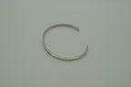 Silver cuff mantra bracelet