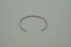 Silver cuff mantra bracelet
