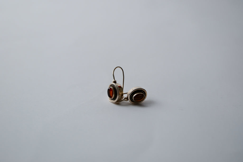 Baltic Amber Drop sterling silver Earrings