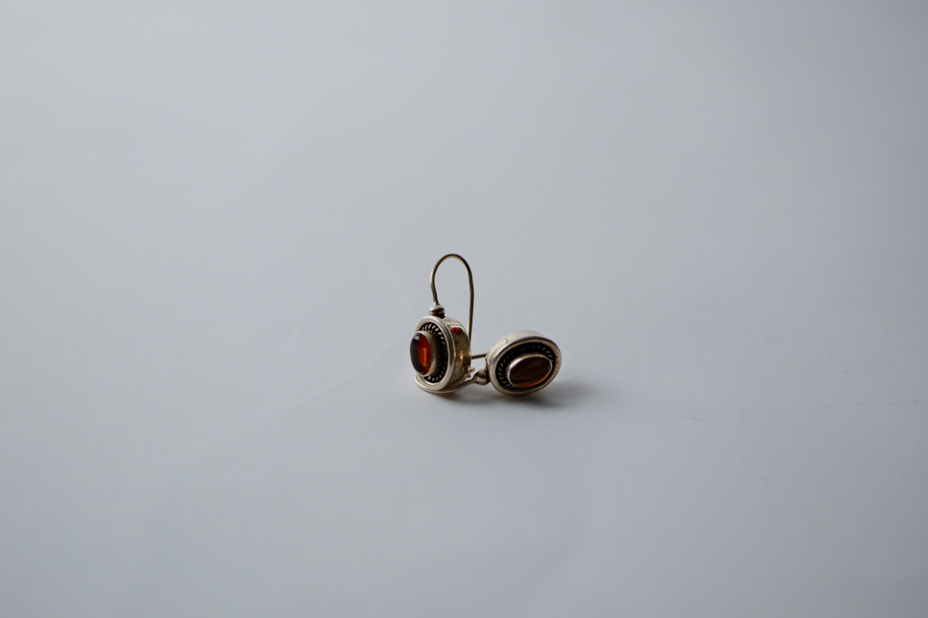 Baltic Amber Drop sterling silver Earrings