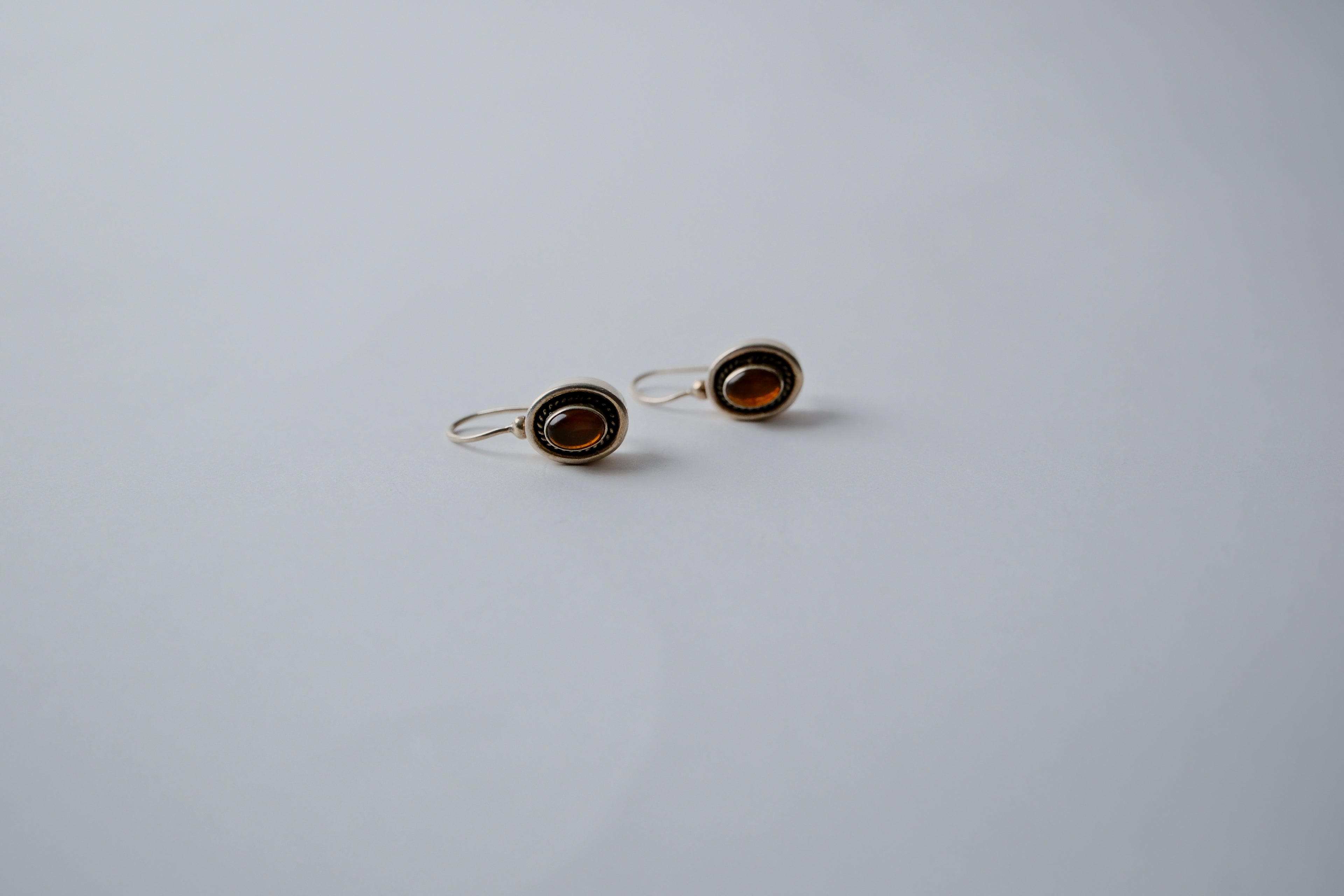 Baltic Amber Drop sterling silver Earrings