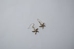 Dangling Starfish Sterling Silver Earrings