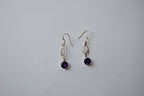 Purple Amethyst Sterling Silver drop Earring